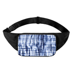 Blue Tie Dye Shibori Print Waist Bag
