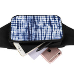 Blue Tie Dye Shibori Print Waist Bag