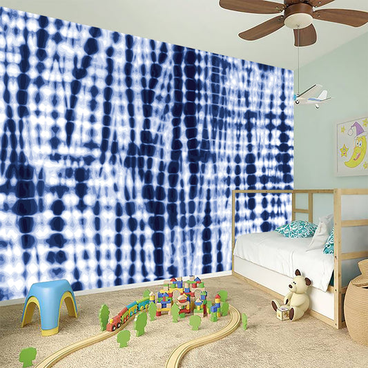 Blue Tie Dye Shibori Print Wall Sticker