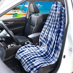 Blue Tie Dye Shibori Print Waterproof Car Seat Cover