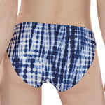 Blue Tie Dye Shibori Print Women's Panties