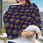 Blue Tiger Tattoo Pattern Print Baby Seat Cover