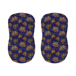 Blue Tiger Tattoo Pattern Print Bar Stool Covers