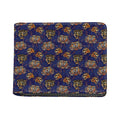 Blue Tiger Tattoo Pattern Print Bifold Wallet