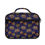 Blue Tiger Tattoo Pattern Print Briefcase Bible Bag