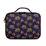Blue Tiger Tattoo Pattern Print Briefcase Bible Bag