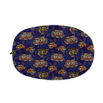 Blue Tiger Tattoo Pattern Print Car Side Mirror Covers