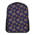 Blue Tiger Tattoo Pattern Print Casual Backpack
