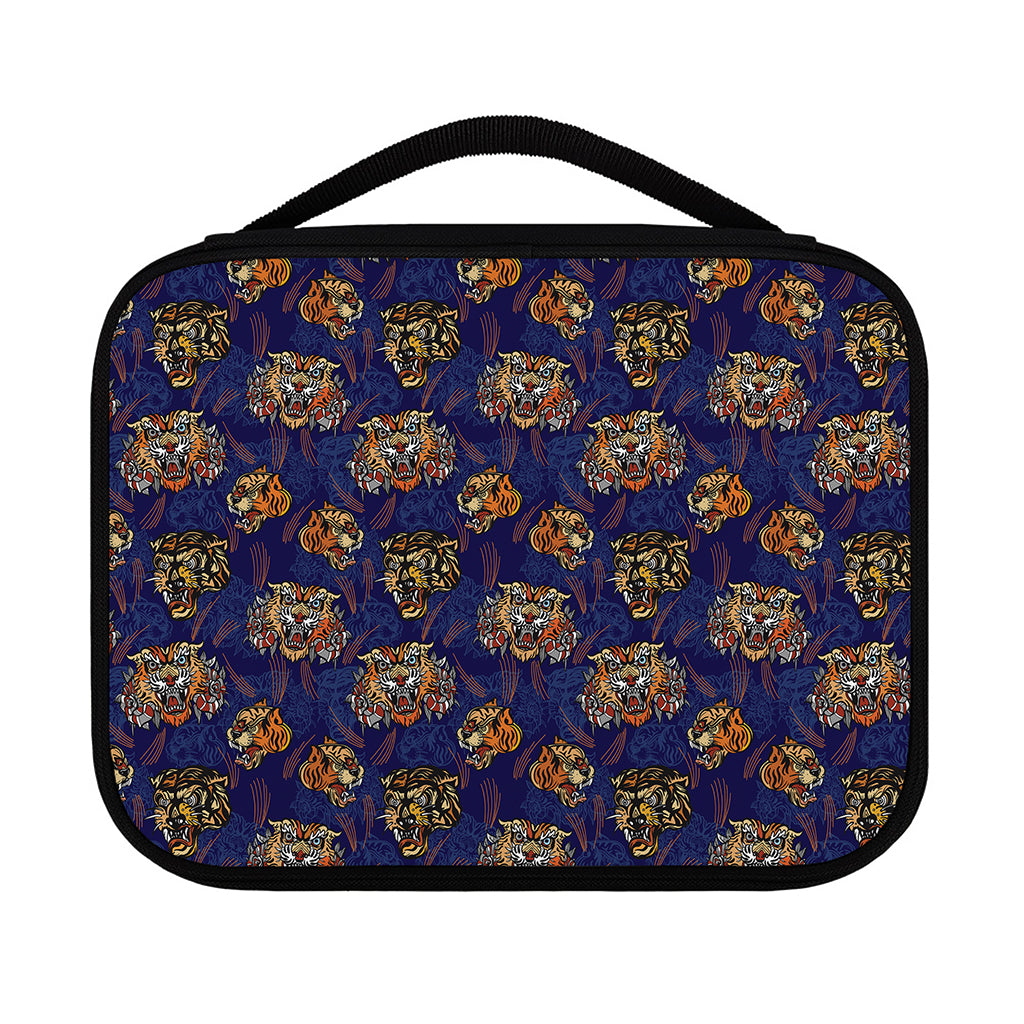 Blue Tiger Tattoo Pattern Print Classic Bible Case