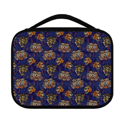 Blue Tiger Tattoo Pattern Print Classic Bible Case