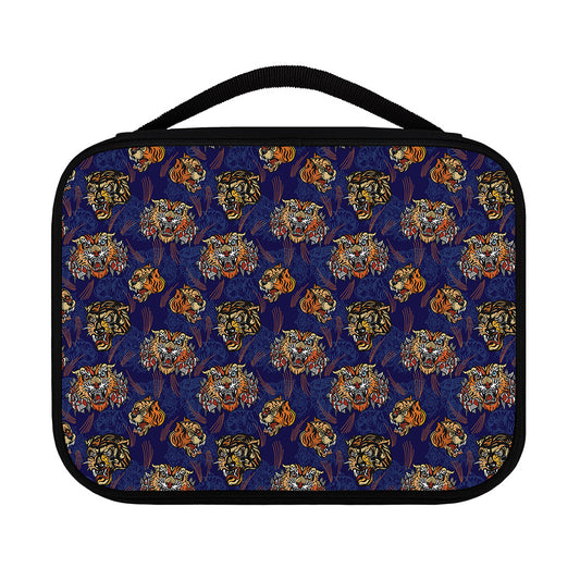 Blue Tiger Tattoo Pattern Print Classic Bible Case