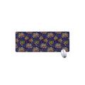 Blue Tiger Tattoo Pattern Print Extended Mouse Pad