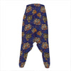 Blue Tiger Tattoo Pattern Print Hammer Pants