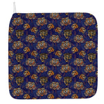 Blue Tiger Tattoo Pattern Print Hand Towel