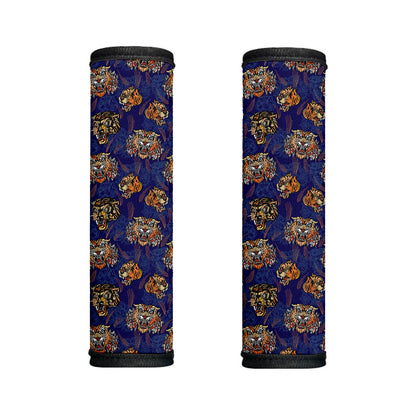 Blue Tiger Tattoo Pattern Print Handle Covers