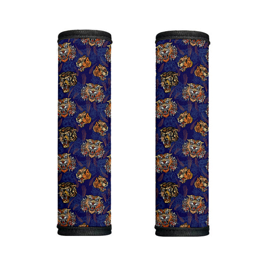 Blue Tiger Tattoo Pattern Print Handle Covers