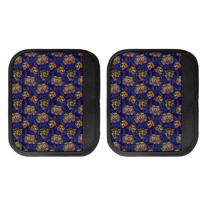 Blue Tiger Tattoo Pattern Print Handle Covers