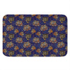 Blue Tiger Tattoo Pattern Print Indoor Door Mat