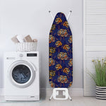 Blue Tiger Tattoo Pattern Print Ironing Board Cover
