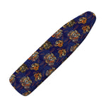 Blue Tiger Tattoo Pattern Print Ironing Board Cover