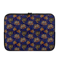 Blue Tiger Tattoo Pattern Print Laptop Sleeve