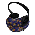 Blue Tiger Tattoo Pattern Print Pet Sling Carrier