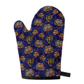 Blue Tiger Tattoo Pattern Print Single Oven Mitt