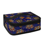 Blue Tiger Tattoo Pattern Print Small Lunch Bag