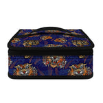 Blue Tiger Tattoo Pattern Print Small Lunch Bag