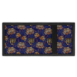 Blue Tiger Tattoo Pattern Print Trifold Wallet