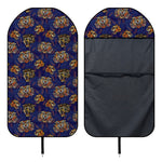 Blue Tiger Tattoo Pattern Print Waterproof Car Seat Cover