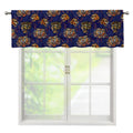 Blue Tiger Tattoo Pattern Print Window Valance