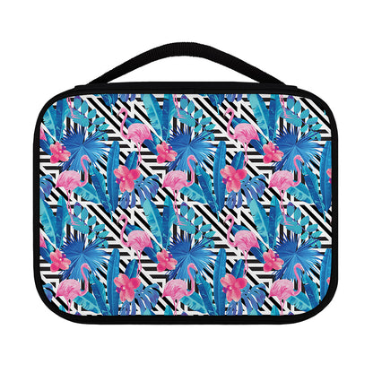 Blue Tropical And Pink Flamingo Print Classic Bible Case