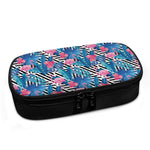 Blue Tropical And Pink Flamingo Print Insulin Cooler Travel Case