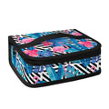Blue Tropical And Pink Flamingo Print Small Lunch Bag