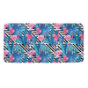 Blue Tropical And Pink Flamingo Print Towel