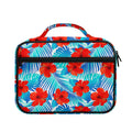 Blue Tropical Hibiscus Pattern Print Briefcase Bible Bag