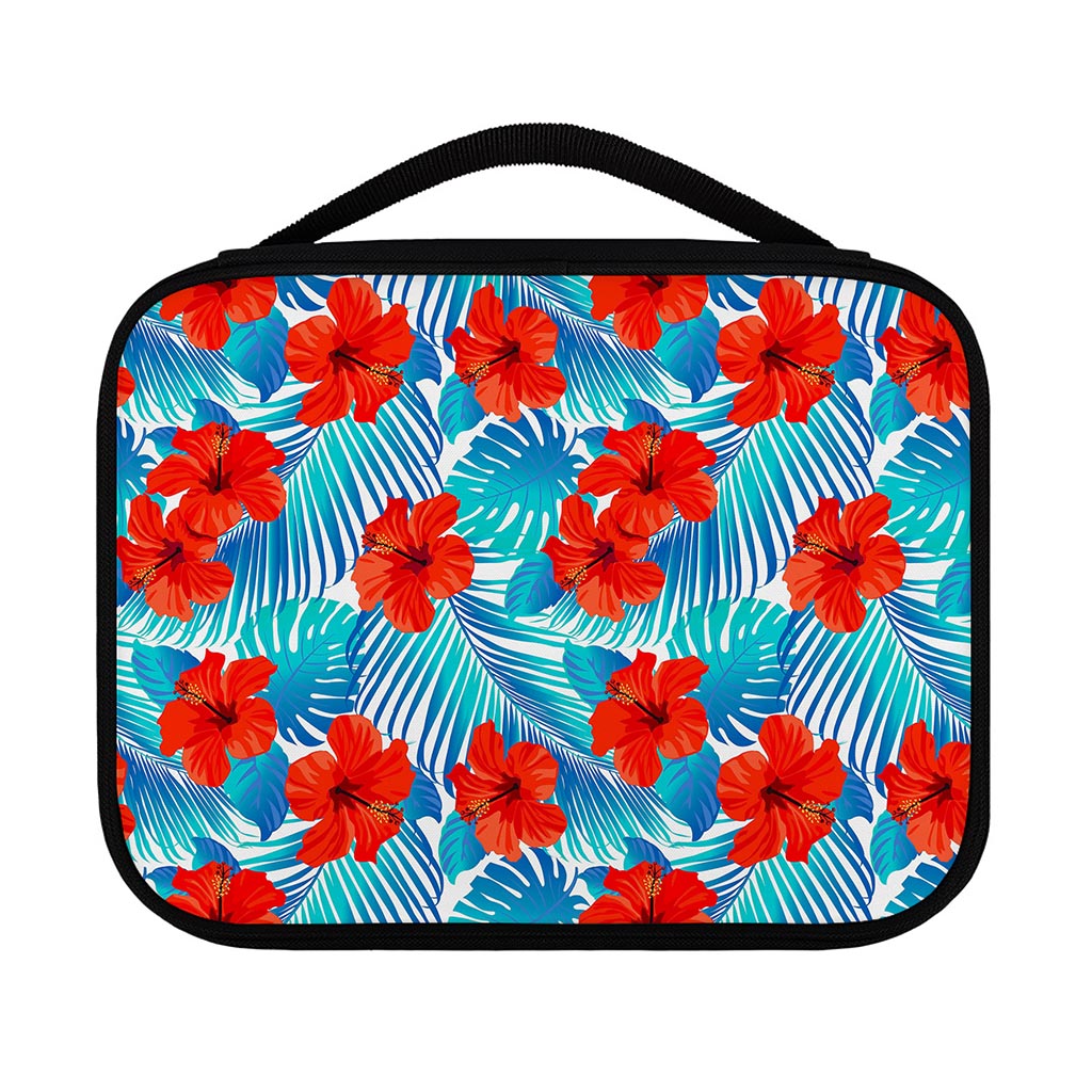 Blue Tropical Hibiscus Pattern Print Classic Bible Case