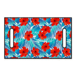 Blue Tropical Hibiscus Pattern Print Golf Cart Seat Cover