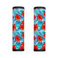 Blue Tropical Hibiscus Pattern Print Handle Covers