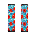 Blue Tropical Hibiscus Pattern Print Handle Covers