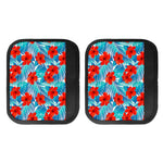 Blue Tropical Hibiscus Pattern Print Handle Covers