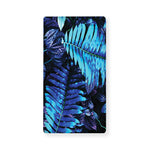 Blue Tropical Leaves Print Baby Crib Sheet