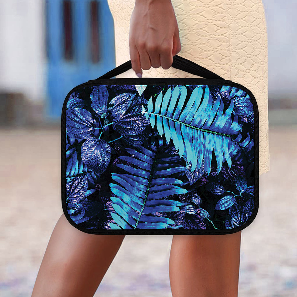 Blue Tropical Leaves Print Classic Bible Case