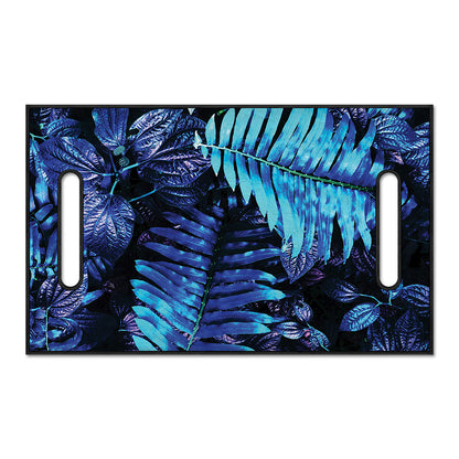 Blue Tropical Leaves Print Golf Cart Seat Cover