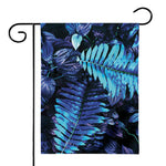 Blue Tropical Leaves Print House Flag