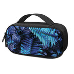 Blue Tropical Leaves Print Insulin Cooler Travel Case