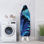 Blue Tropical Leaves Print Ironing Board Cover