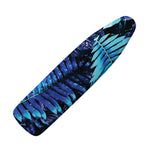 Blue Tropical Leaves Print Ironing Board Cover