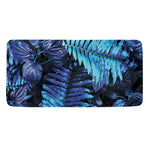 Blue Tropical Leaves Print Towel